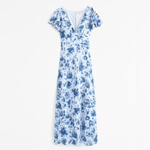 Abercrombie & Fitch Blue Floral Maxi Dress